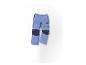 Pantalon de randonnée bleu avec des détails noirs.