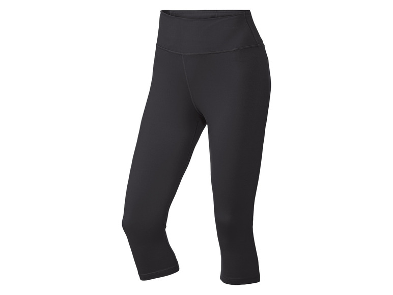 Leggings capri noirs pour femme.
