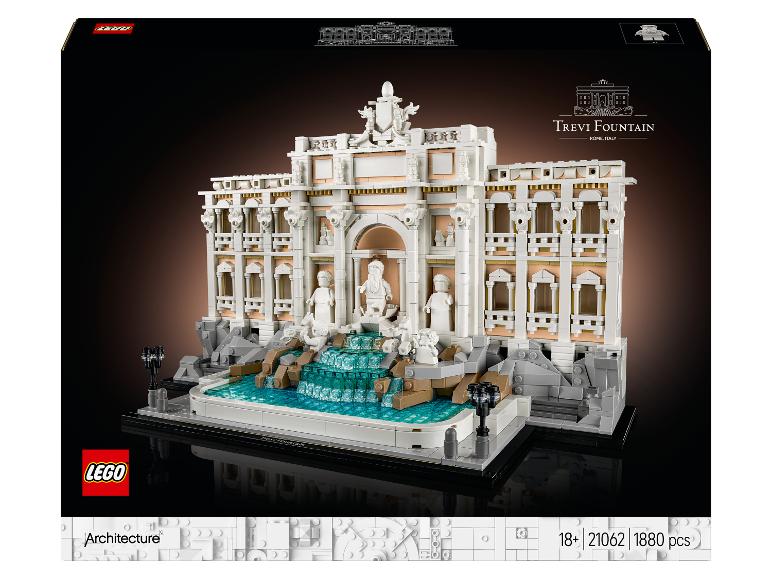 Une boîte LEGO Architecture avec le modèle de la Fontaine de Trevi.