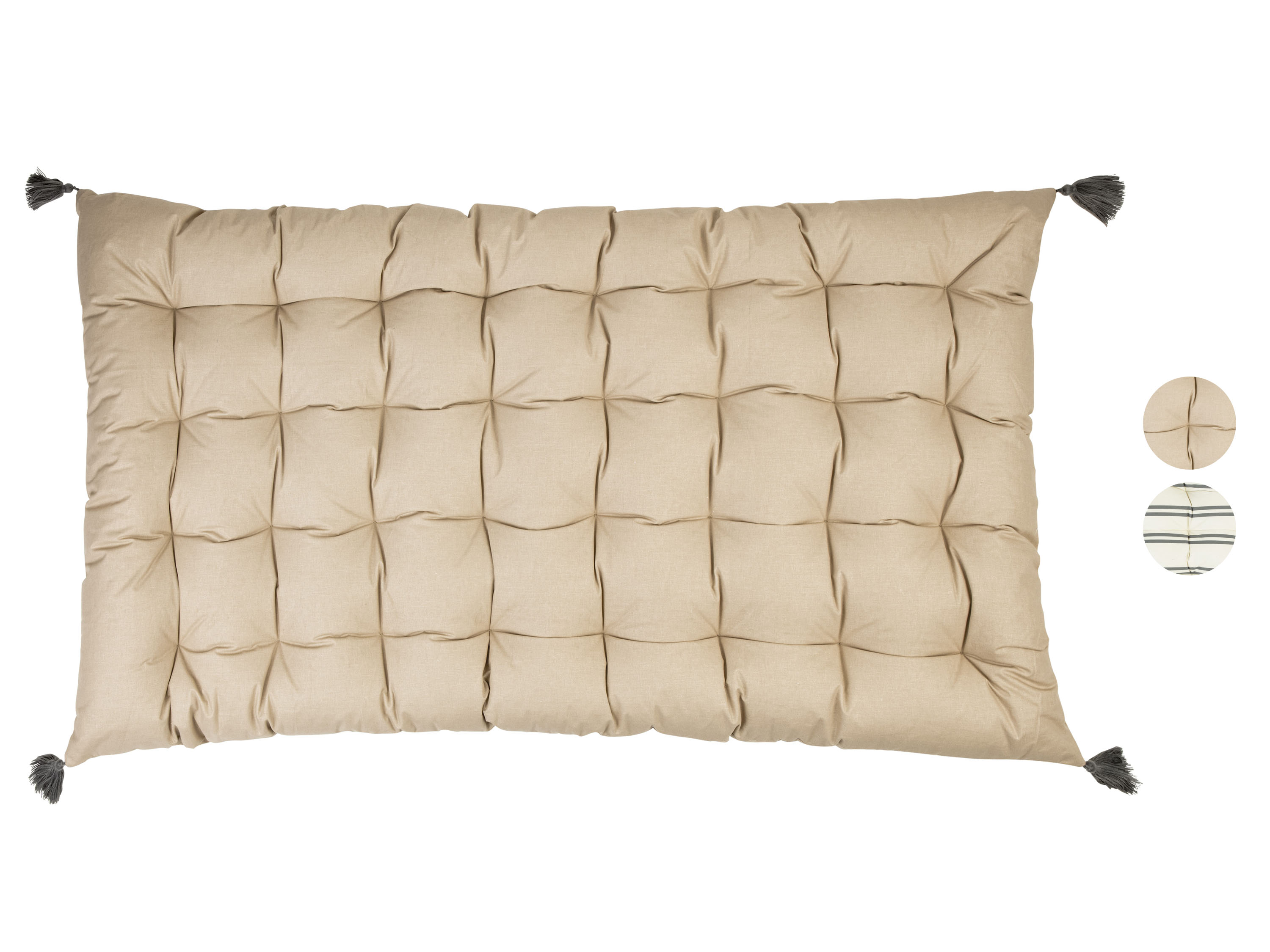 LIVARNO home Coussin d'assise avec surpiqûres, 120 x 60 cm