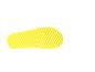 Semelle jaune de claquettes.