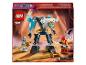Ensemble Lego Ninjago avec un Mech, deux figurines et des épées.