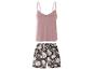 Pyjama rose et short à fleurs.