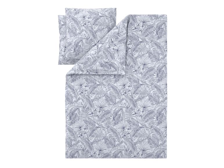 Parure de lit avec motif feuilles de palmier et fleurs