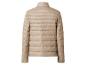 Vue arrière d'une doudoune matelassée beige pour homme avec col montant