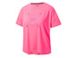 Un t-shirt de sport rose de Crivit avec l'inscription 'Live'.