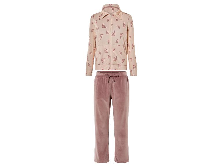 Ensemble pyjama en velours avec veste imprimée