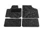 Tapis de sol de voiture noirs avec une protection supplémentaire au talon.