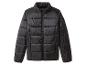 Veste matelassée noire à fermeture éclair.