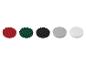 Tampons de polissage auto : rouge, vert, noir, gris et blanc.