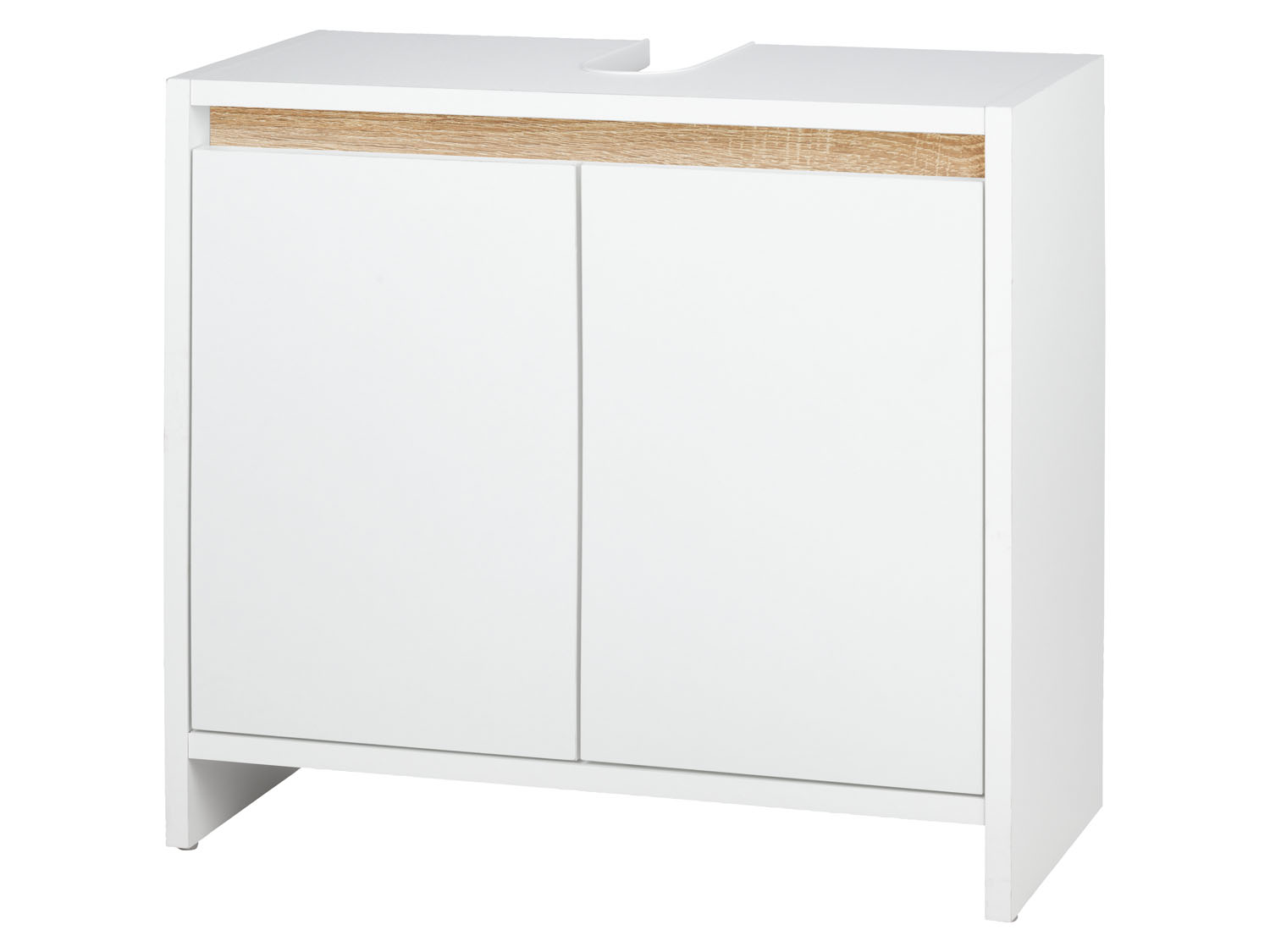 LIVARNO home Meuble sous-vasque Oslo, 60 x 55 x 28 cm, blanc mat