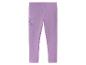 Legging enfant violet à motif floral