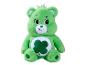 Peluche verte Care Bear avec un trèfle à quatre feuilles