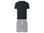 T-shirt et shorts rayés pour homme.