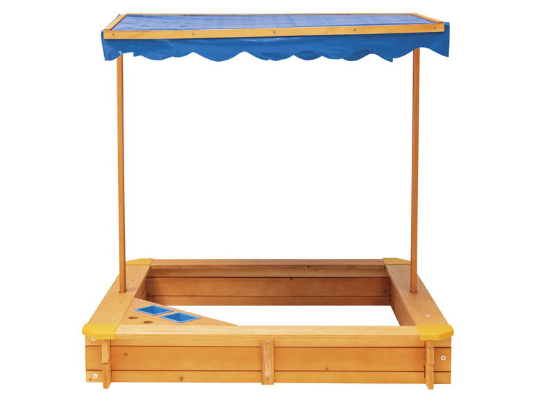 Aller en mode plein écran : Playtive Bac à sable avec toit, en bois, 118 x 118 x 118 cm - Image 5