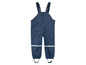 Salopette imperméable bleue pour enfant.