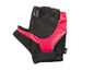 Gants de vélo Crivit noirs et roses avec rembourrage en gel.
