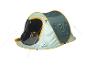 Tente de camping Crivit, verte et bleu clair