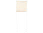 Un store plissé beige avec cordon
