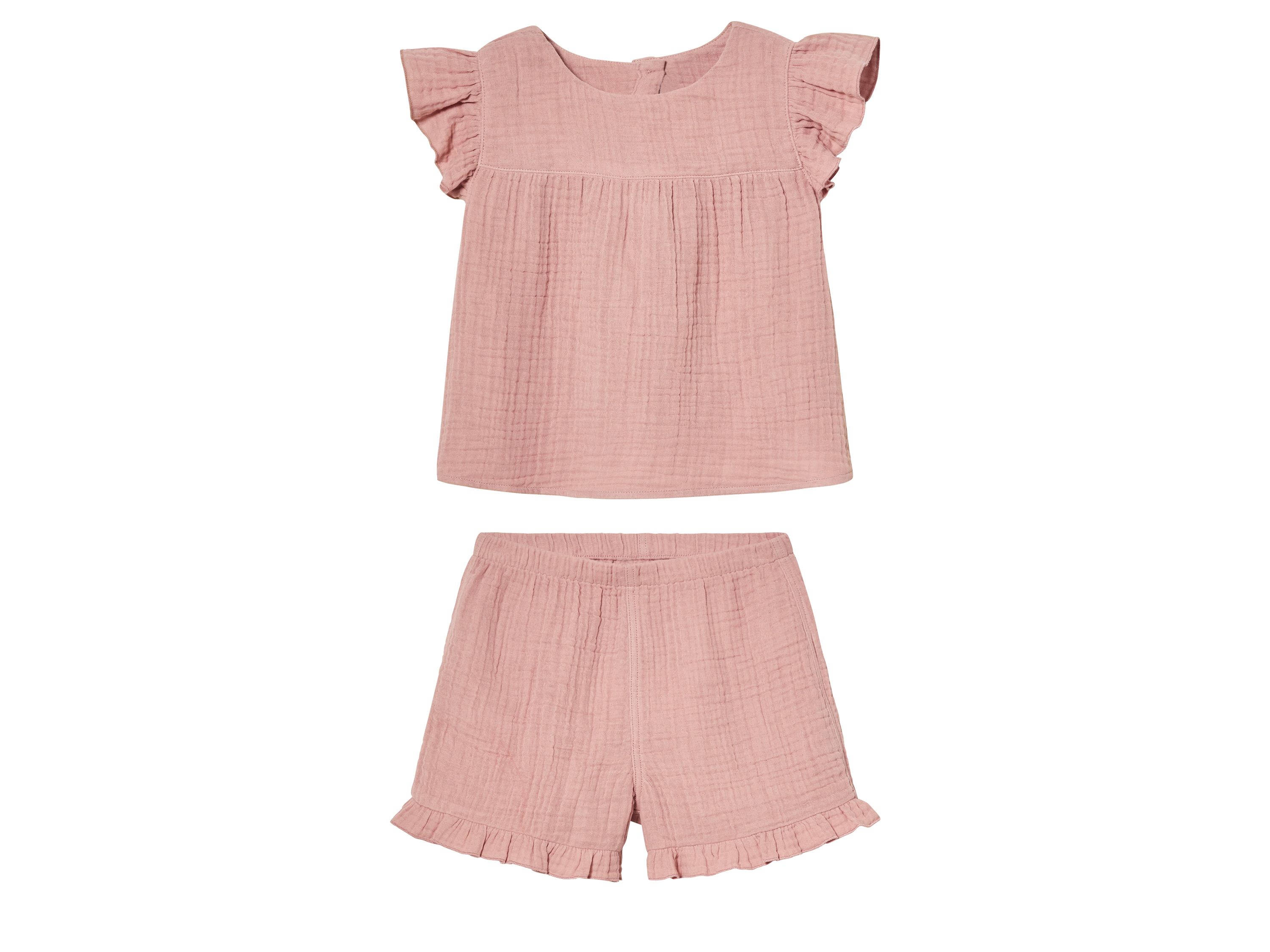 lupilu® Ensemble en mousseline enfant (rose, 2-4 ans)