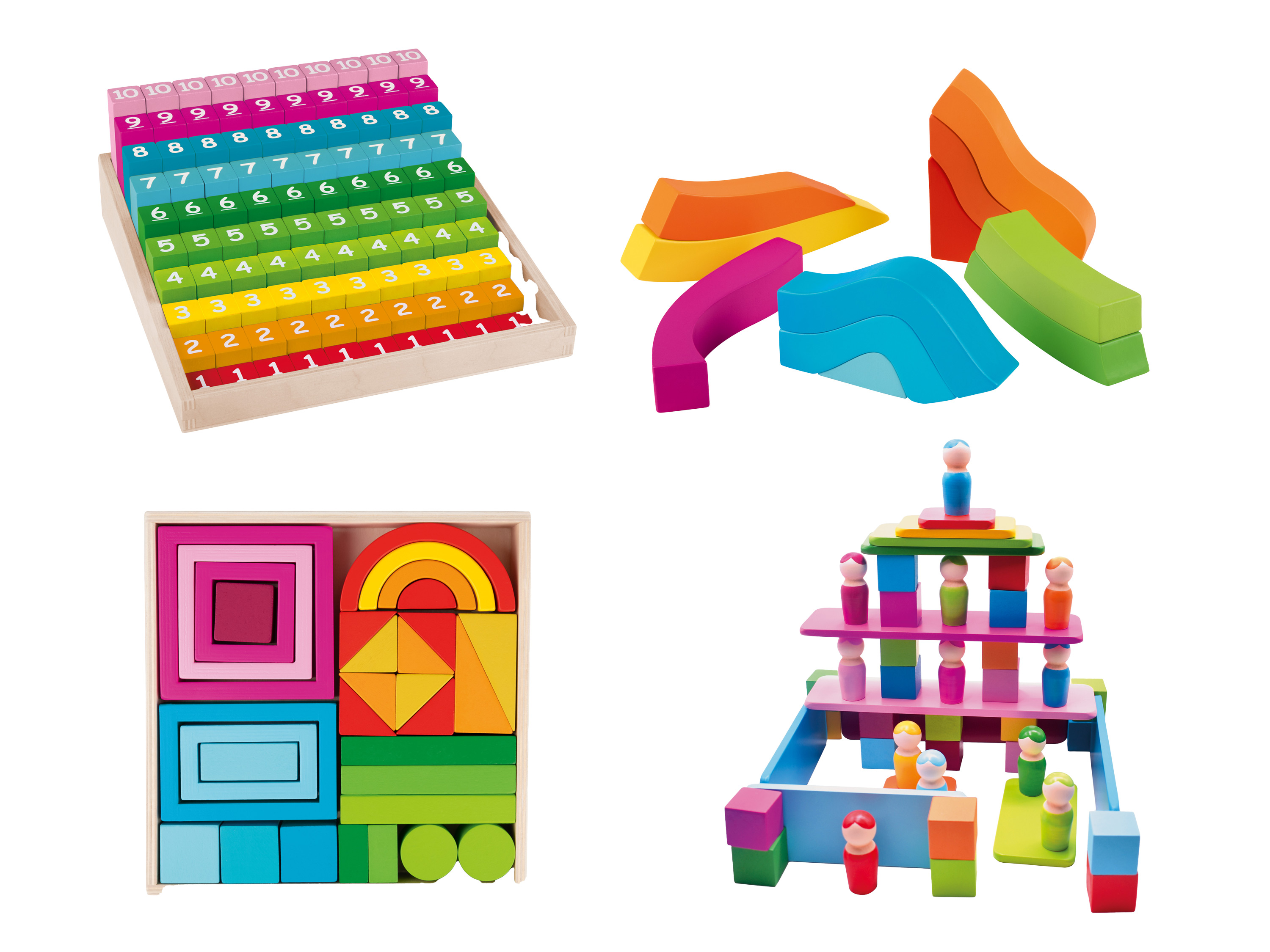 Playtive Jouet de motricité de style Montessori, en bois