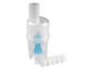 Un inhalateur avec embout buccal et filtres.