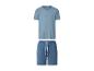 Ensemble de pyjama homme bleu clair : t-shirt et short