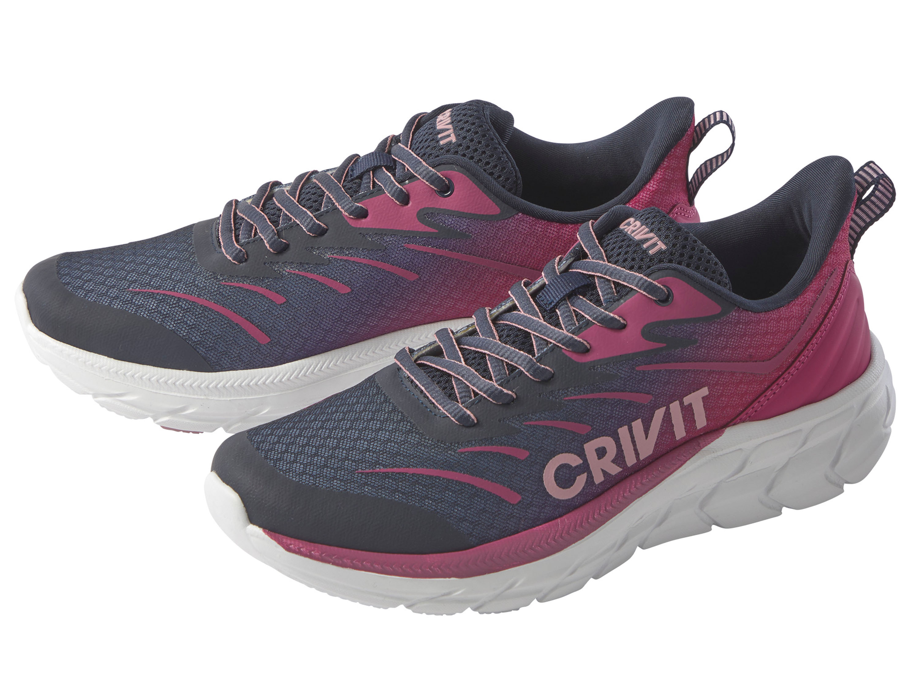CRIVIT Baskets de sport femme (bleu foncé/lilas, 41)