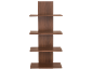 Étagère murale en bois marron à quatre niveaux