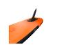 Paddleboard orange avec aileron noir et dimensions 350 x 76 x 15 cm (11'6' x 30' x 6')