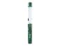 Lampe de travail LED verte et blanche avec bouton d'alimentation et fixation magnétique.
