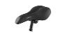 Une selle de vélo noire de la marque Crivit.