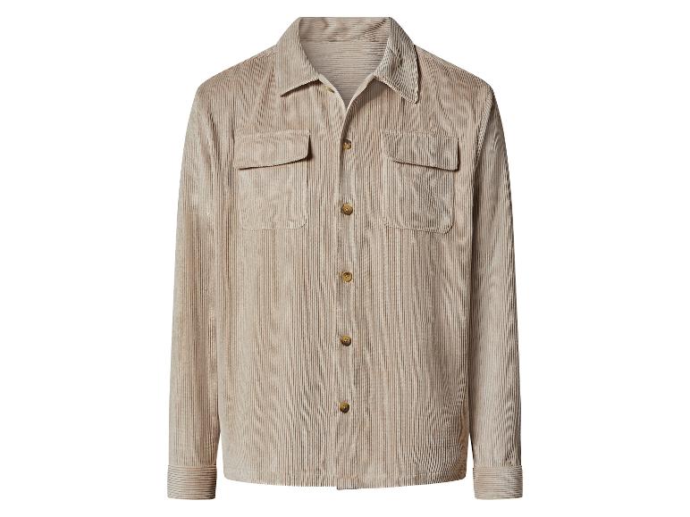 Velours Côtelé Veste Beige Clair Veste En Velours Beige Col Mouton