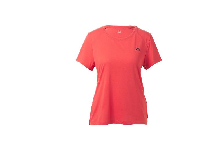 T-shirt de sport corail à manches courtes pour femme