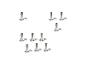 Multiples supports de poteaux métalliques avec manchons carrés et boulons d'ancrage.