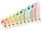 Boulier en bois avec 10 rangées colorées pour apprendre l'addition.