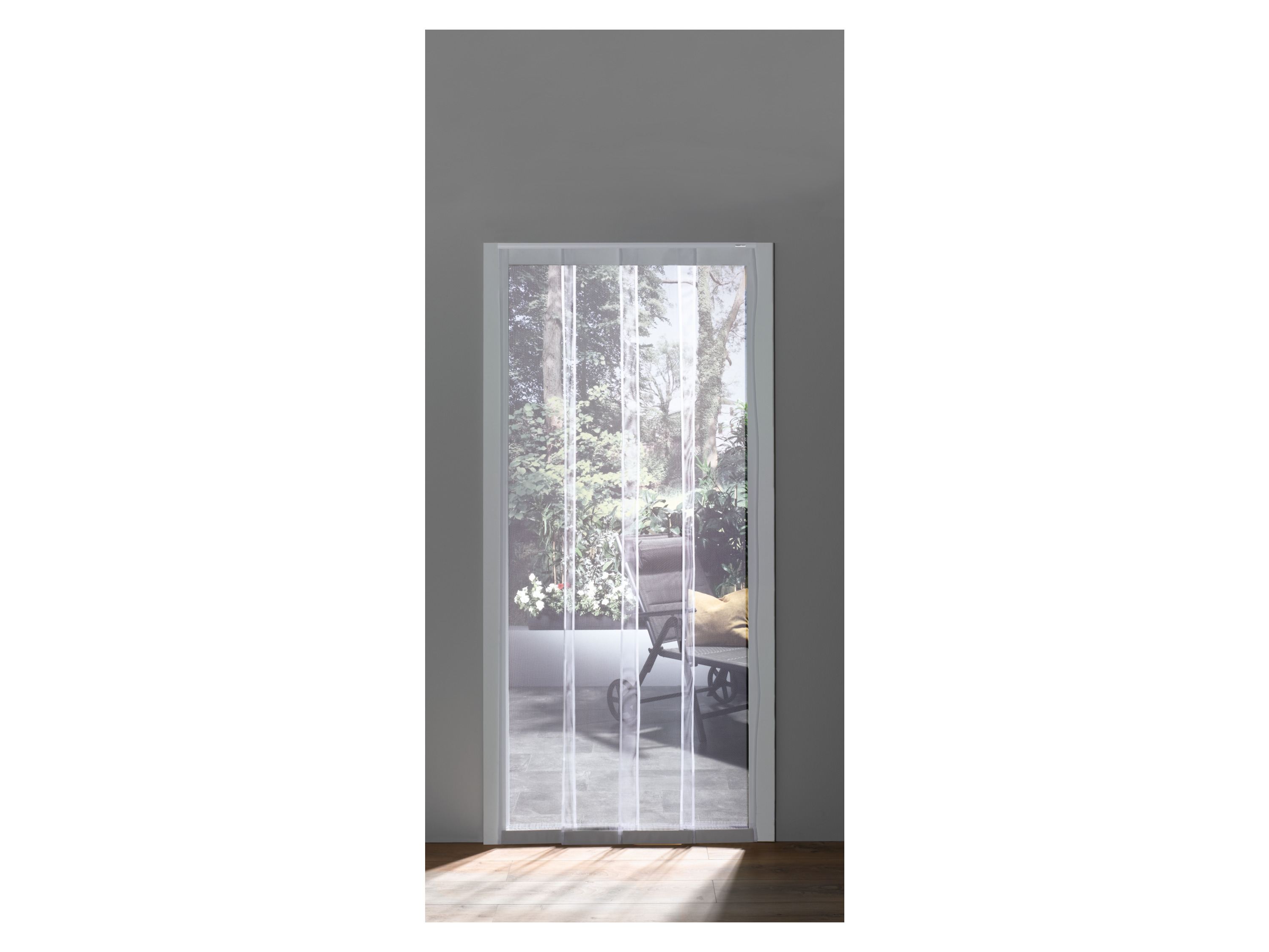LIVARNO home Moustiquaire rideau à lamelles, 100 x 220 cm (blanc)