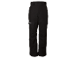 Pantalon de ski noir avec poches et taille ajustable.
