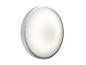 Plafonnier LED rond avec bordure argentée