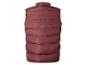 Gilet matelassé pour homme en rouge foncé, vue de dos