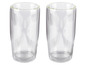 Deux verres en verre pour les boissons chaudes.