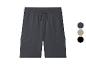 Short cargo homme gris foncé avec taille élastique et cordon de serrage
