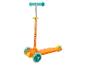 Trottinette enfant orange et turquoise, décor Paw Patrol.