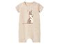 Combinaison bébé beige avec kangourou.