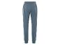 Pantalon de survêtement bleu avec taille élastique.