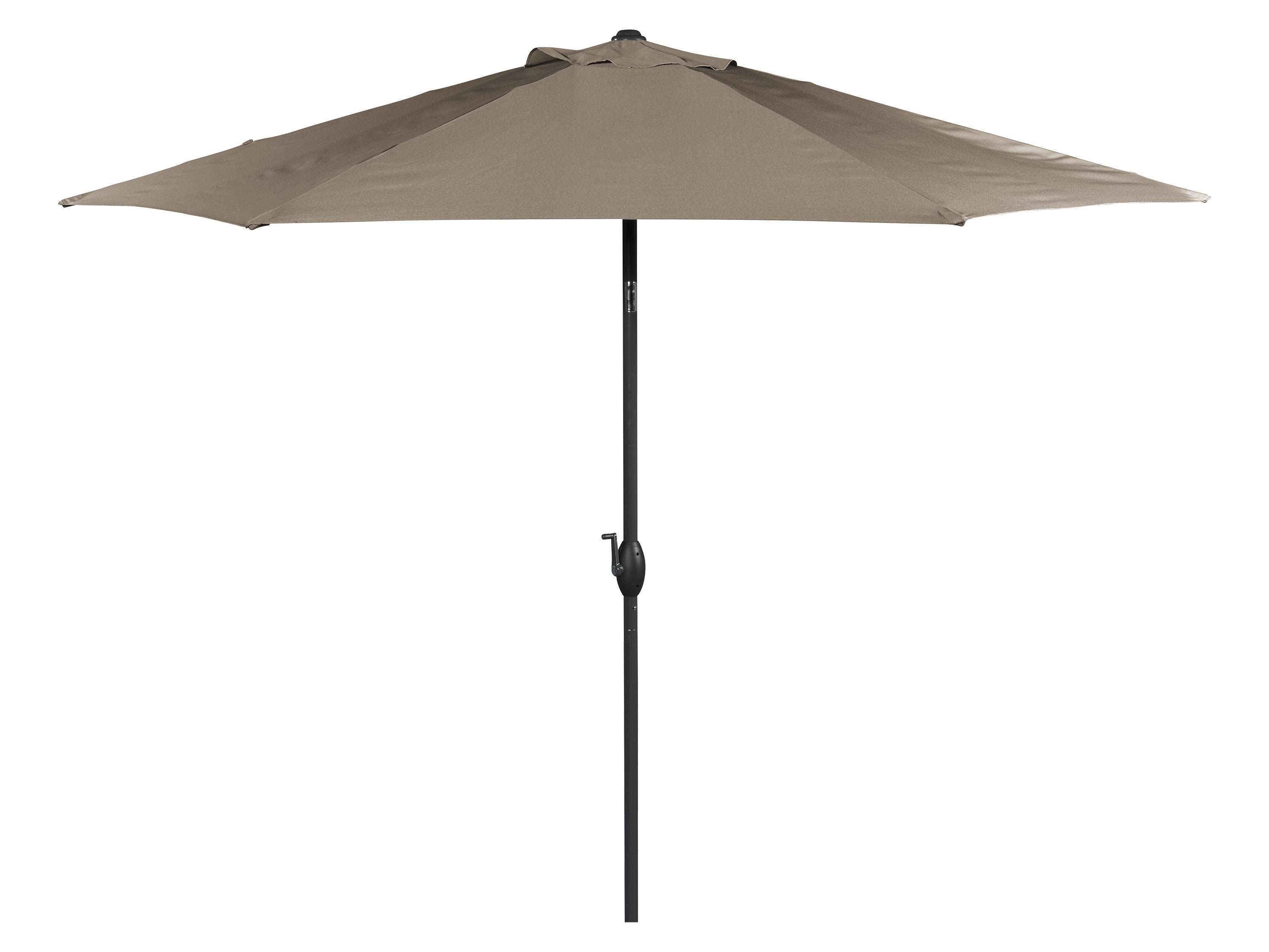 LIVARNO home Parasol à manivelle, taupe
