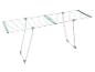 Séchoir à linge pliable avec lignes de séchage multiples.