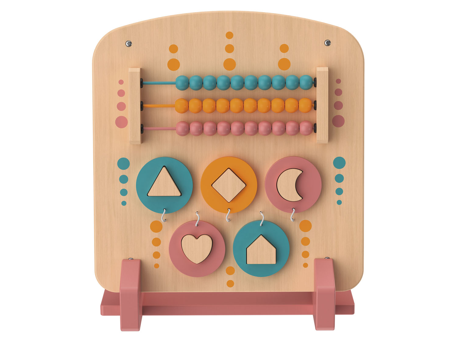 Playtive Jeu mural en bois véritable, 2 pièces (jeu de calcul)
