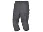 Pantalon 3/4 gris foncé avec étiquette Parkside et plusieurs poches.