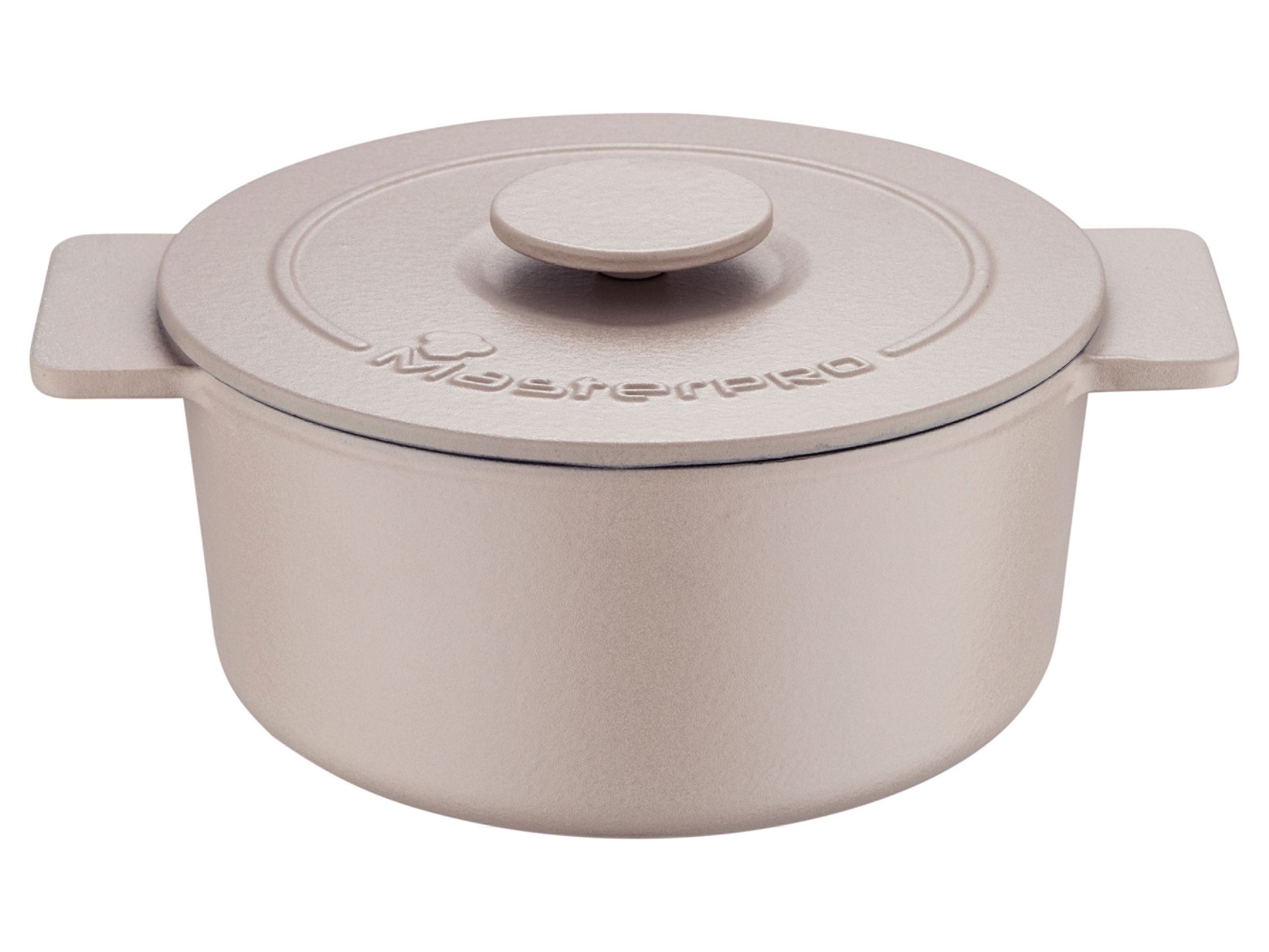 Masterpro Faitout en fonte,  Ø 21 x 10 cm (beige)